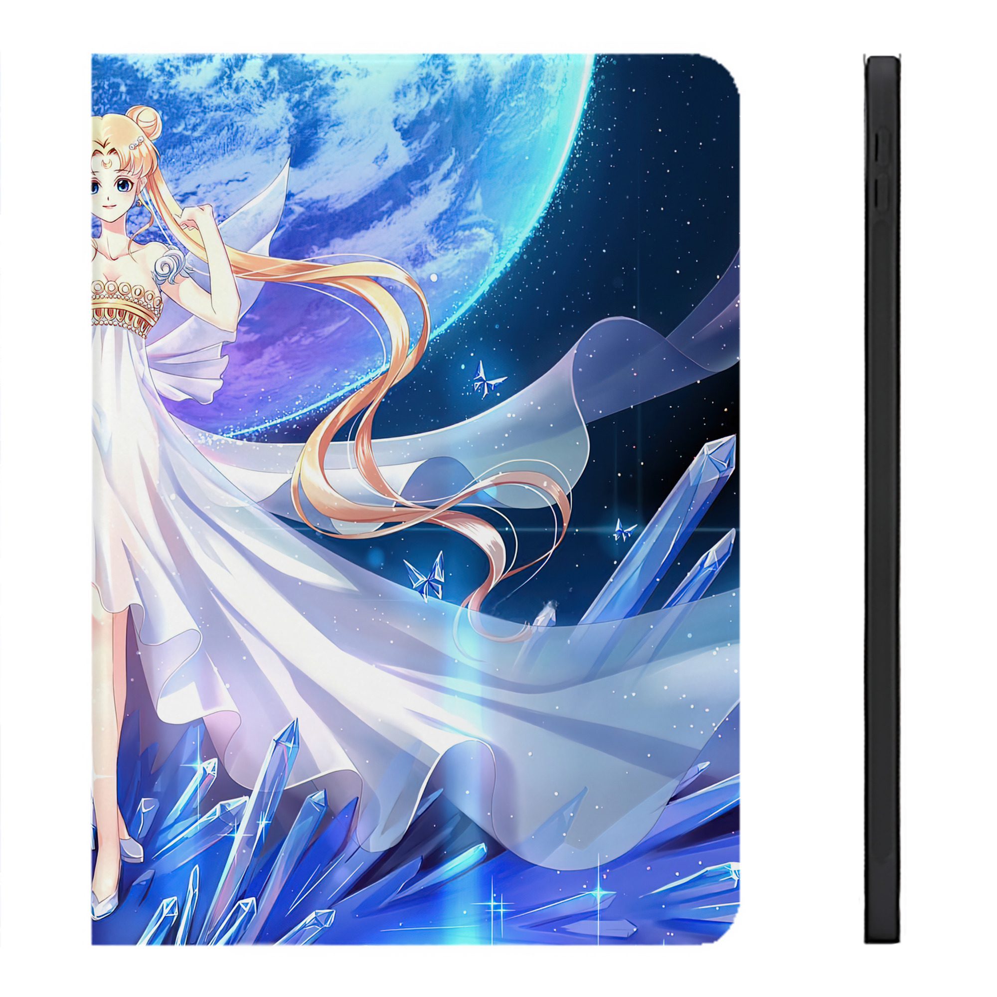 （画像用） 美少女戦士セーラームーン Sailor Moon IPadケース ペンホルダー付き ブックスタイルデザイン
